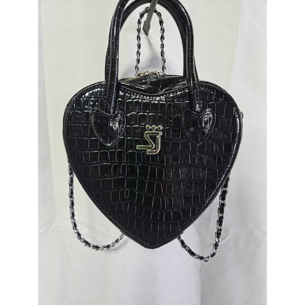 Shane Justin Heart Shaped Bag Small Bag Camelion Black